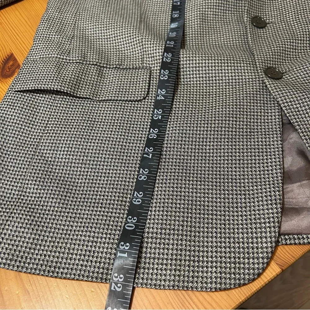 Gianfranco Ruffini Sportcoat Men’s 44R Houndstooth Jacket Silk Wool Blazer Suit
